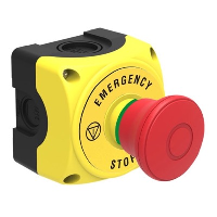 Lovato S1P Platinum Enclosure with 40mm Pull to Release Emergency Stop Pushbutton 1 x N/C