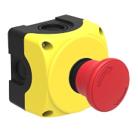 Lovato S1P Platinum Enclosure with 40mm Twist to Release Emergency Stop Pushbutton 1 x N/C