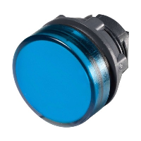 Schneider Harmony XB5 Blue Pilot Lamp Head for Integral LED 22.5mm Dark Grey Plastic Bezel