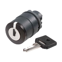 Schneider Harmony XB5 3 Position Key Switch Actuator I-O-II Spring Return Right to Centre, Stayput on the Left Ronis 455 Key