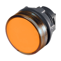 Schneider Harmony XB4 Yellow Pilot Lamp Head for BA9s Lamp 22.5mm Dark Grey Plastic Bezel