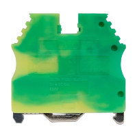 IMO ER 4mm Earth DIN Rail Terminal for TS35 Rail Single Feed Through Green/Yellow - price per 100