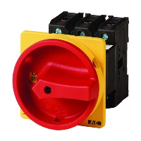 Eaton P3 63A 3 Pole Isolator for Base Mounting Supplied complete with a 25mm plastic Shaft & IP65 Red/Yellow Handle