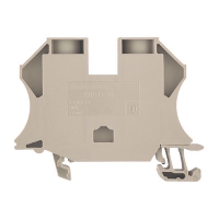 Weidmuller W Series 35mm Beige DIN Rail Terminal for TS35 Rail Single Feed Through WDU35N - price per 100