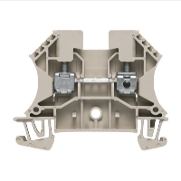 Weidmuller W Series 4mm Beige DIN Rail Terminal for TS35 Rail Single Feed Through WDU4 - price per 100