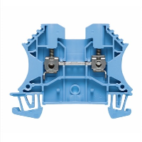 Weidmuller W Series 2.5mm Blue DIN Rail Terminal for TS35 Rail Single Feed Through WDU2.5BL - price per 100