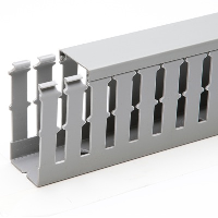 IBOCO T1-F Standard Slot Panel Trunking 80W x 100H Grey RAL7030 Contains 4 x 2M = 8M - price per 1 (box)