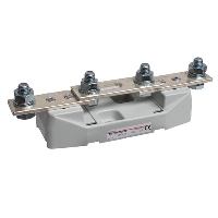 Mersen J217243C 500A Disconnectable Neutral Base; 200H x 55W x 57mmD