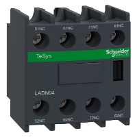 Schneider TeSys D Auxiliary Contact Block 4 x N/C Contacts Top Mounting