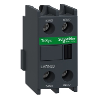 Schneider TeSys D Auxiliary Contact Block 2 x N/O Contacts Top Mounting