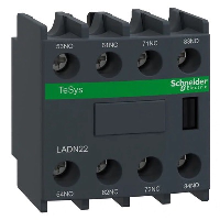 Schneider TeSys D Auxiliary Contact Block 2 x N/O & 2 x N/C Contacts Top Mounting
