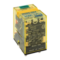 IDEC RU4S 4 Pole 6A Relay 24VDC Coil 4 Change-Over Contacts Mechanical Latching Lever and LED Indication