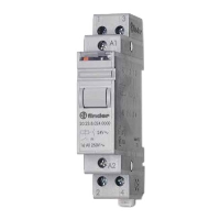 Finder 20.23 Modular Step Relay 16A 230VAC Double Phase Switching 1 x NO + 1 x NC (SPST-NO + SPST-NC)