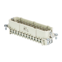 Wieland revos BASIC 24 Pole & Ground Male Insert 500V/16A with Wire Protection Sn Screw Connection
