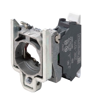 Schneider Harmony XB4 Fixing Collar with 1 N/O Contact Block Spring Clamp Terminals