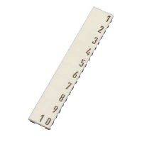 Wieland selos Marker Strip for 4mm Terminals '1-10' (25 Strips/10) - price per 1 (box/25)