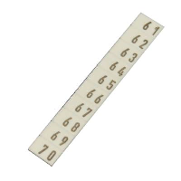 Wieland selos Marker Strip for 4mm Terminals '61-70' (25 Strips/10) - price per 1 (box/25)