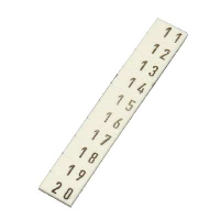 Wieland selos Marker Strip for 4mm Terminals '11-20' (25 Strips/10) - price per 1 (box/25)