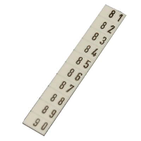 Wieland selos Marker Strip for 4mm Terminals '81-90' (25 Strips/10) - price per 1 (box/25)
