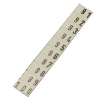 Wieland selos Marker Strip for 4mm Terminals '91-100' (25 Strips/10) - price per 1 (box/25)