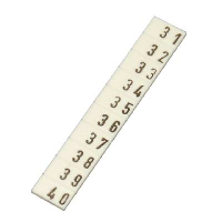 Wieland selos Marker Strip for 2.5mm Terminals '31-40' (25 Strips/10) - price per 1 (box/25)