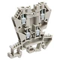 Wieland selos WK 4mm Grey Double DIN Rail Terminal for TS35 & TS32 Rail Double Feed Through WKN4E/U/V0 - price per 100