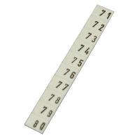 Wieland selos Marker Strip for 2.5mm Terminals' 71-80' (25 Strips/10) - price per 1 (box/25)
