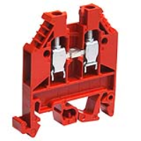 Wieland selos WK 4mm Red DIN Rail Terminal for TS35 & TS32 Rail Single Feed Through WK4/U ROT/V0 - price per 100