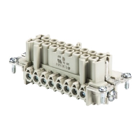 Wieland revos BASIC 16 Pole & Ground Female Insert 500V/16A Wire Protection Sn Screw Connection