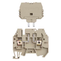 IMO ER 4mm Beige Fuse DIN Rail Terminal for TS35 Rail suitable for 5 x 20mm & 5 x 25mm Fuse - price per 100