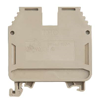 IMO ER 35mm Beige DIN Rail Terminal for TS35 Rail Single Feed Through - price per 100