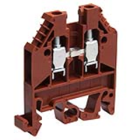 Wieland selos WK 4mm Brown DIN Rail Terminal for TS35 & TS32 Rail Single Feed Through WK4/U BRAUN/V0 - price per 100