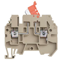 IMO ER 4mm Beige Knife Disconnect DIN Rail Terminal for TS35 Rail - price per 100