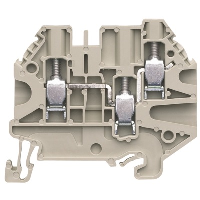 Wieland selos WT 4mm Grey Duo DIN Rail Terminal for TS35 Rail Single to Double Feed Through WT4 D1/2 - price per 100