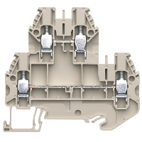 Wieland selos WT 4mm Grey Double Deck DIN Rail Terminal for TS35 Rail Double Feed Through WT4E - price per 100