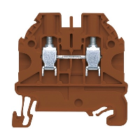 Wieland selos WT 4mm Brown DIN Rail Terminal for TS35 Rail Single Feed Through WT4 BR - price per 100