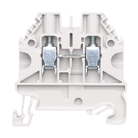 Wieland selos WT 4mm White DIN Rail Terminal for TS35 Rail Single Feed Through WT4 WS - price per 100