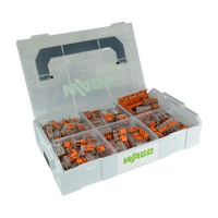 WAGO L-Boxx Mini 221 Series 235 Connectors 4/6mm2 235x Compact Splicing Connector 1x 221-500 Orange Mounting Carrier