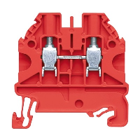 Wieland selos WT 4mm Red DIN Rail Terminal for TS35 Rail Single Feed Through WT4 RT - price per 100