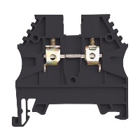 IMO ER 4mm Black DIN Rail Terminal for TS35 Rail Single Feed Through - price per 100