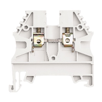 IMO ER 4mm White DIN Rail Terminal for TS35 Rail Single Feed Through - price per 100