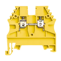 IMO ER 2.5mm Yellow DIN Rail Terminal for TS35 Rail Single Feed Through - price per 100