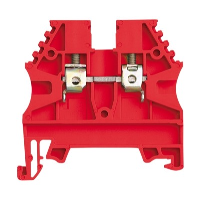 IMO ER 2.5mm Red DIN Rail Terminal for TS35 Rail Single Feed Through - price per 100