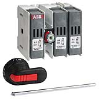 ABB OS 63A 3 Pole Switch Fuse for Base Mounting Switch Mechanism Between 1st and 2nd Pole Supplied with 161mm Shaft & OHB65J6 Handle