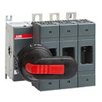 ABB OS 200A 3 Pole Switch Fuse for Base Mounting Switch Mechanism on Left Hand Side Supplied with 210mm Shaft & OHB65J6 Handle