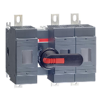 ABB OS 315A 3 Pole Switch Fuse for Base Mounting Switch Mechanism Between 1st and 2nd Pole Supplied with 250mm Shaft & OHB95J12 Handle