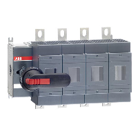 ABB OS 315A 4 Pole Switch Fuse for Base Mounting Switch Mechanism on Left Hand Side Supplied with 250mm Shaft & OHB95J12 Handle