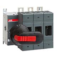 ABB OS 250A 3 Pole Switch Fuse for Base Mounting Switch Mechanism on Left Hand Side Supplied with 210mm Shaft & OHB65J6 Handle