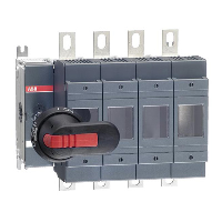 ABB OS 200A 4 Pole Switch Fuse for Base Mounting Switch Mechanism on Left Hand Side Supplied with 210mm Shaft & OHB65J6 Handle