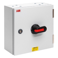 ABB OS 100A 3 Pole & N Switch Fuse in Mild Steel RAL7035 Enclosure IP65 400H x 300W x 150mmD